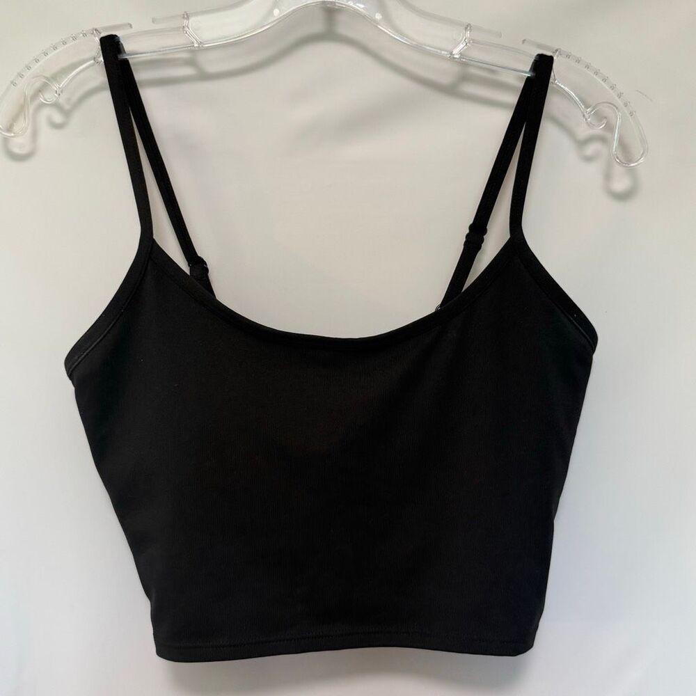 Pink active black ultimate lightly lined sport bra twist back size medium
